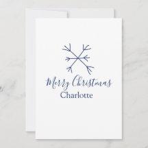 Prettig kerstfeest blauwe sneeuwvlokken voeg naam 