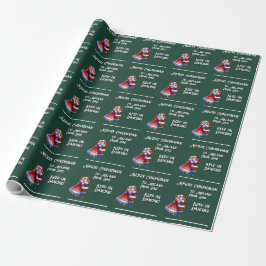 Prettig kerstfeest! BLIJF DOOR DANSEN Cadeaupapier