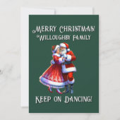 Prettig kerstfeest! BLIJF DOOR DANSEN Feestdagenkaart (Voorkant)