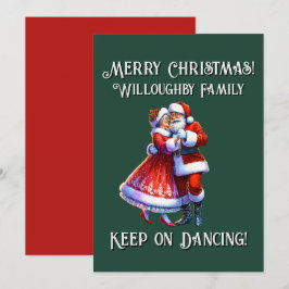 Prettig kerstfeest! BLIJF DOOR DANSEN Feestdagenkaart