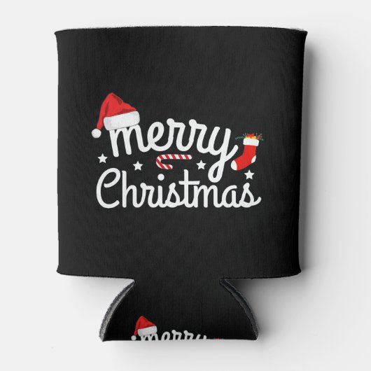 Prettig kerstfeest blikjeskoeler (Voorkant)