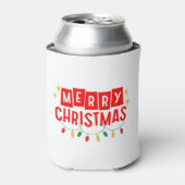 Prettig kerstfeest blikjeskoeler (Blikje Voorkant)
