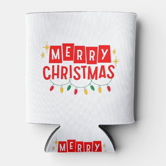 Prettig kerstfeest blikjeskoeler (Voorkant)