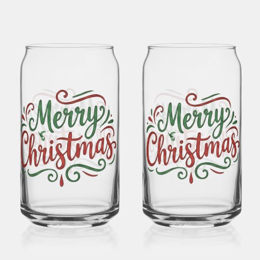 Prettig kerstfeest  blikvorm glas (Voorkant)