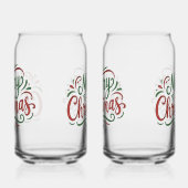 Prettig kerstfeest  blikvorm glas (Links)