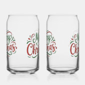 Prettig kerstfeest  blikvorm glas (Rechts)