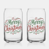 Prettig kerstfeest  blikvorm glas (Achterkant)