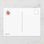 Prettig kerstfeest Bloemrijk Feestdagenkaart (Achterkant)