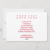 Prettig Kerstfeest (bokeh boomlichten) Feestdagenkaart (Achterkant)