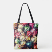 "Prettig Kerstfeest" Boodschappentas Tote Bag (Achterkant)