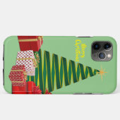 Prettig kerstfeest ~ Boom met cadeaus Case-Mate iPhone Case (Achterkant (horizontaal))