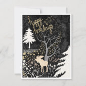 Prettig Kerstfeest Boseland Eland Kerstkaart (Voorkant)
