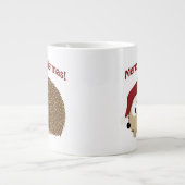 Prettig kerstfeest Bosmarmot Grote Koffiekop (Voorkant)