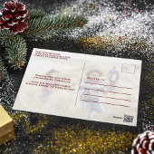 Prettig kerstfeest Bourgondië Calligraphy Twee Fot Folie Feestdagen Briefkaart