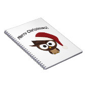 Prettig kerstfeest Boze Uil Notitieboek (Rechterzijde)