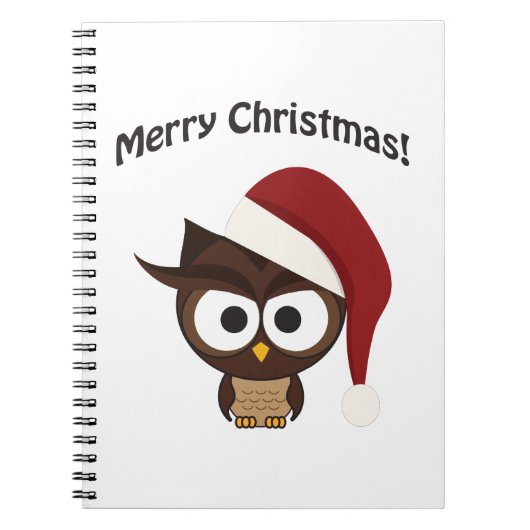 Prettig kerstfeest Boze Uil Notitieboek (Voorkant)