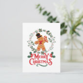 Prettig kerstfeest briefkaart (Staand voorkant)