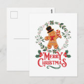 Prettig kerstfeest briefkaart (Voorkant / Achterkant)