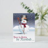 Prettig kerstfeest briefkaart (Staand voorkant)