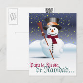 Prettig kerstfeest briefkaart (Voorkant / Achterkant)
