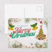 Prettig Kerstfeest Briefkaart (Voorkant / Achterkant)