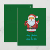 Prettig kerstfeest  briefkaart (Voorkant / Achterkant)