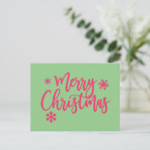 Prettig kerstfeest briefkaart (Staand voorkant)