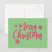 Prettig kerstfeest briefkaart (Voorkant / Achterkant)