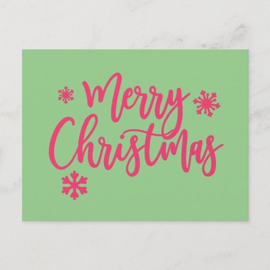 Prettig kerstfeest briefkaart (Voorkant)