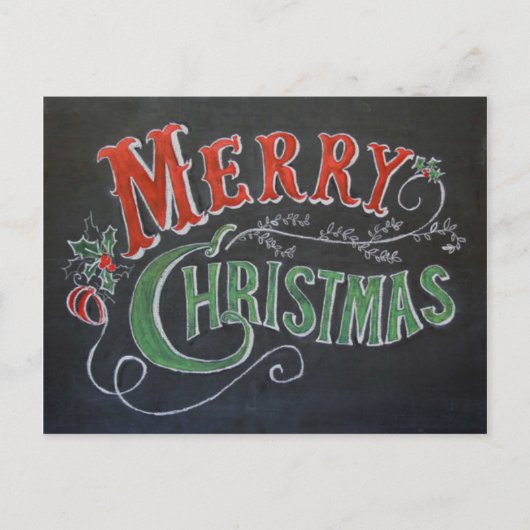 Prettig kerstfeest briefkaart (Voorkant)