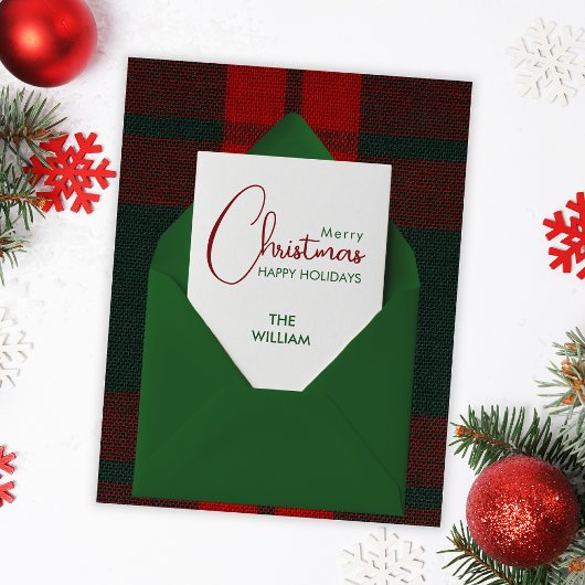 Prettig kerstfeest briefkaart