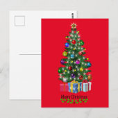 Prettig kerstfeest briefkaart (Voorkant / Achterkant)