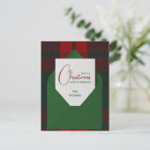 Prettig kerstfeest briefkaart (Staand voorkant)