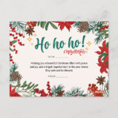 🎄Prettig kerstfeest Briefkaart (Achterkant)