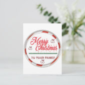 Prettig kerstfeest briefkaart (Staand voorkant)