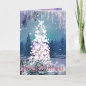 PRETTIG KERSTFEEST "Bright Light Tree" Kaart (Voorkant)