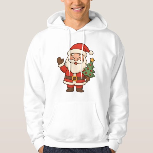 Prettig kerstfeest Broer Kerstman Hoodie (Voorkant)