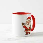 Prettig kerstfeest, broer, Kerstman  Mok (Voorkant rechts)