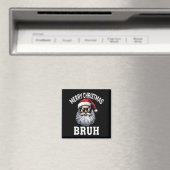 Prettig kerstfeest broer meme grappige uitdrukking magneet (Insitu (Vaatwasser))