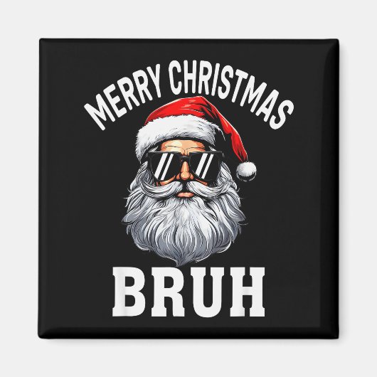 Prettig kerstfeest broer meme grappige uitdrukking magneet (Voorkant)