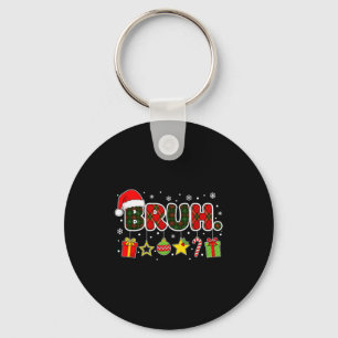 Prettig kerstfeest Bruh Bro Meme tieners jongens m Sleutelhanger