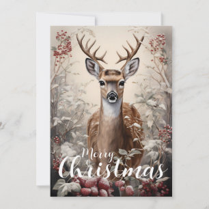 Prettig kerstfeest Buck Feestdagenkaart