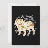 Prettig kerstfeest Bulldog liefhebber Notitiekaartje (Voorkant)