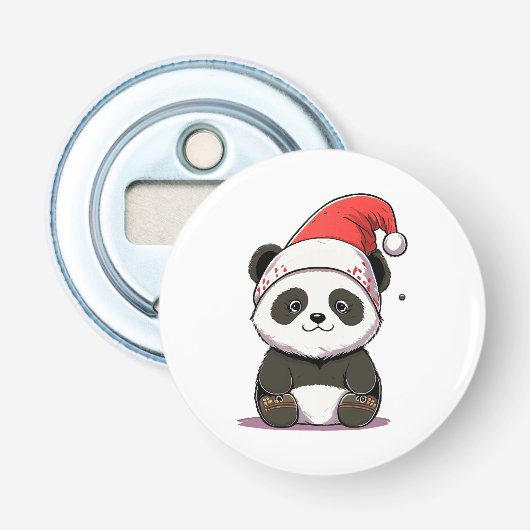 prettig kerstfeest button flesopener (Voorkant)