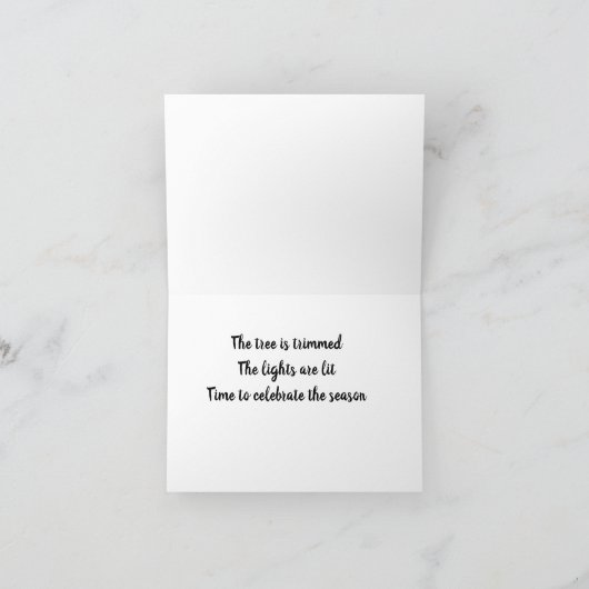 **PRETTIG KERSTFEEST**  "BUUR" KAART (Binnen)