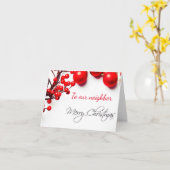 **PRETTIG KERSTFEEST** "BUUR" KAART (Gele Bloem)