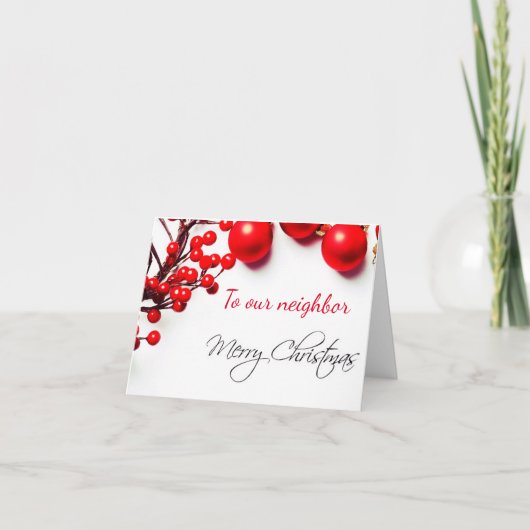 **PRETTIG KERSTFEEST** "BUUR" KAART (Voorkant)