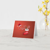 **PRETTIG KERSTFEEST**  "BUUR" KAART (Gele Bloem)