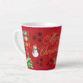 Prettig kerstfeest cadeau latte mok (Linkerhoek)