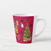 Prettig kerstfeest cadeau latte mok (Rechts)